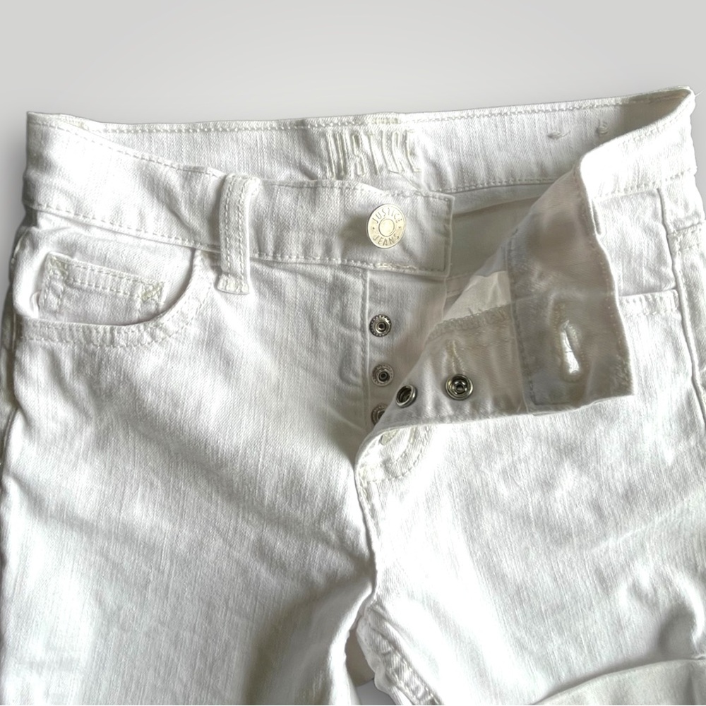 ๐ข5/$25 Justice Button Fly Jean Shorts 12 slim - Picture 9 of 14